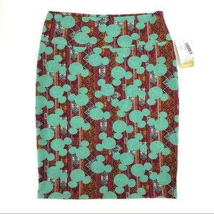 LuLaRoe Green & Red All Seasons Pencil Skirt | New With Tags